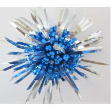 5 x Gift Bows Hedgehog Silver Blue