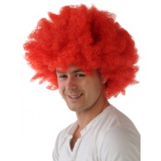 Red Afro Costume Wig