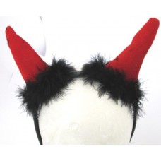 Tiara Horn Red with Black Fur T