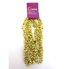 Gold Triple Bead Necklace