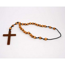 Wooden Rosary Beads & Cross