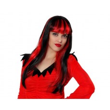 Wig Demon Female Red & Black