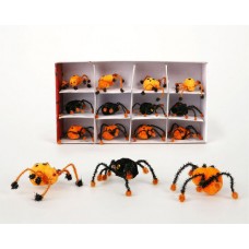 Spider on header card Orange Halloween