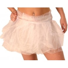 Tutu Skirt Net Wrap Round White