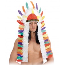 Head Dress Indian Deluxe Tails
