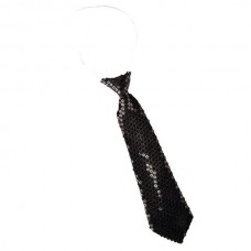 Tie Sequin Black