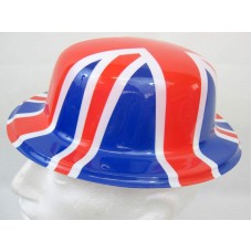 Union Jack Plastic Bowler Hat
