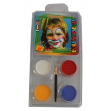 Face Pack 4 Colours Clown
