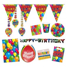 Birthday Party Pack Colourful Balloons