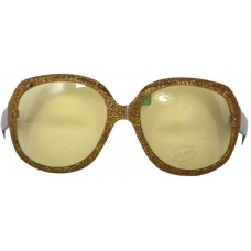 1960's Style Gold Frames Yellow Lenses