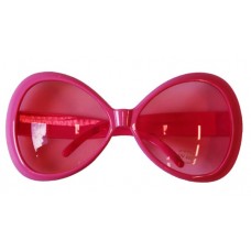 1960'S Hot Pink Oval Sunglasses
