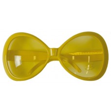 1960'S Yellow Oval Sunglasses