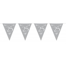 Cancel Bunting Aniversary Silver 25th 10