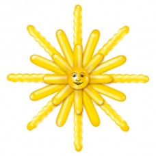 Balloon Kit Sun Yellow Design 120cm