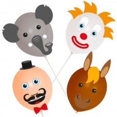 Balloon Kit Circus Heads set of 4