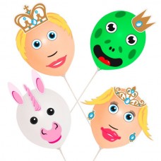 Balloon Kit  Prince Princess Heads 4's