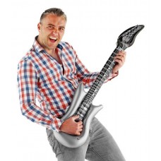 Inflatable Music Guitar Silver