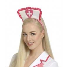 Tiara Nurse Hat with Pink