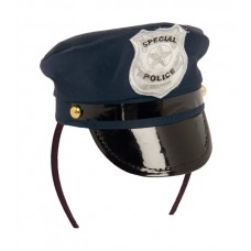 Tiara Police Cap with Badge Blue