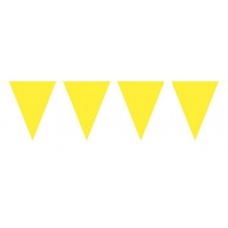 Bunting Yellow 10m with 15 Flags
