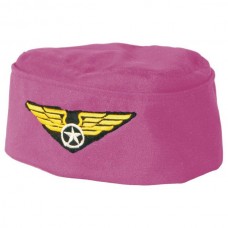 Hat Air Stewardess Cap Pink