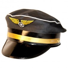 Hat Pilot Blue & Gold Band