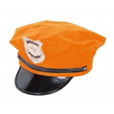 Hat Police Neon Orange