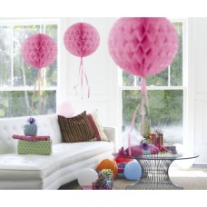 Honeycomb Paper Ball Baby Pink 30cm