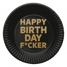 Plates Happy Birthday F#cker 23cm