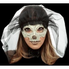 Catrina Day of the Dead mask & Veil