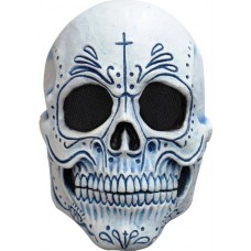 White/Blue Catrin Day of the Dead Mask