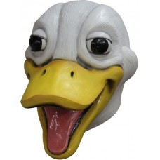 White Duck Head Mask with Yellow beak