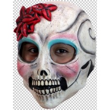 Day of the Dead Senorita Head Mask