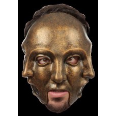 Mask Head Carnival 3 Faces Gold