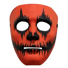 Mask Face Plastic Painted Pumpkin