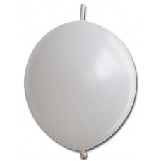 Balloon Metallic Helium Link 29cm White