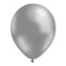 Balloon Metallic 13cm Silver x1000
