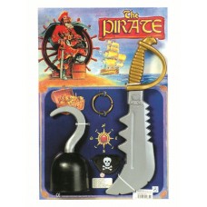 Pirate Set - Hook Sword Patch Ear Ring