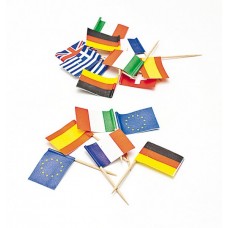 Picks to party Mini Flags assorted 144s