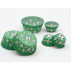 Cup Cake Cases Football Small 3x2cm 100