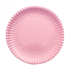 Plates Card 23cm Pink 10's