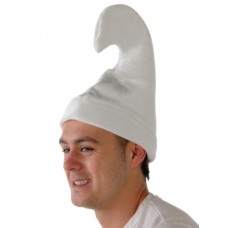 Hat Pixi Shaped White Velvet