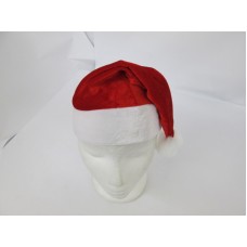 Hat Santa Velvet Red & White 38cm Junior