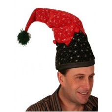 Hat Elf Shaped with Printed Stars & Moon