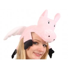 Hat Animal Pig with Wings