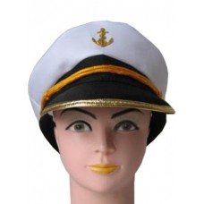 Hat Captain with Gold Rim Trim and Ancr