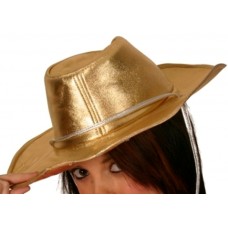 Hat Cowboy Gold with Silver Cord