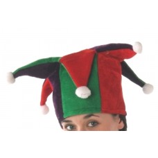 Hat Jester Tall with Multi Points Red &