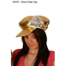 Hat Jockey Metallic Silver Gold Hat
