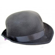 Hat Bowler Felt Black one size fits all